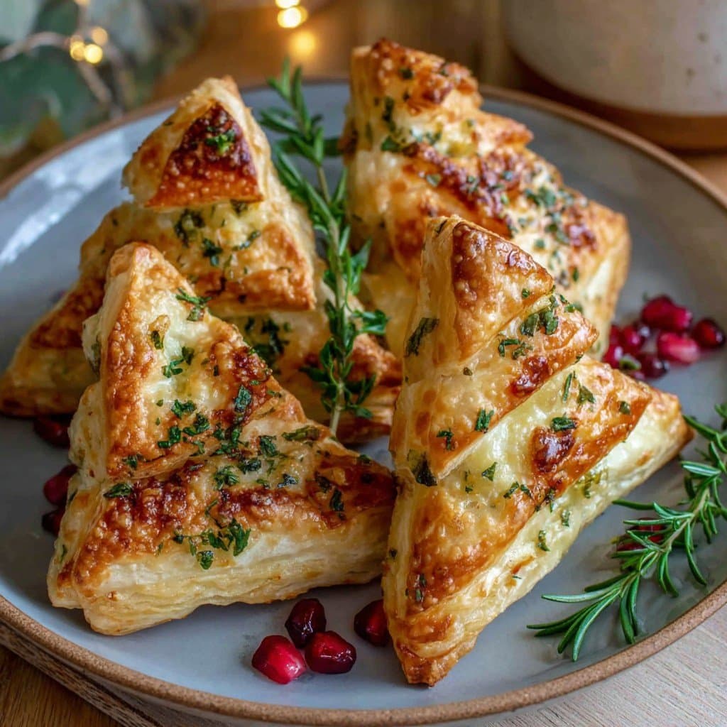 Cheese and Herb Puff Pastries – Christmas Appetizer