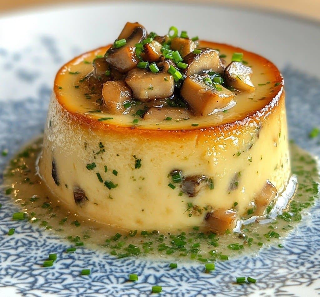 Flan Salé Champignons & Ciboulette