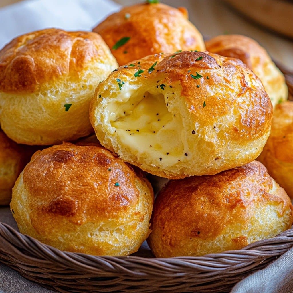 Gougères au Comté AOP & Cœur de Fromage Fondant