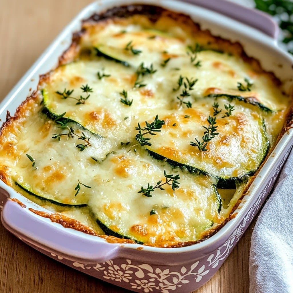 Recette de Zucchini Parmesan Gratin