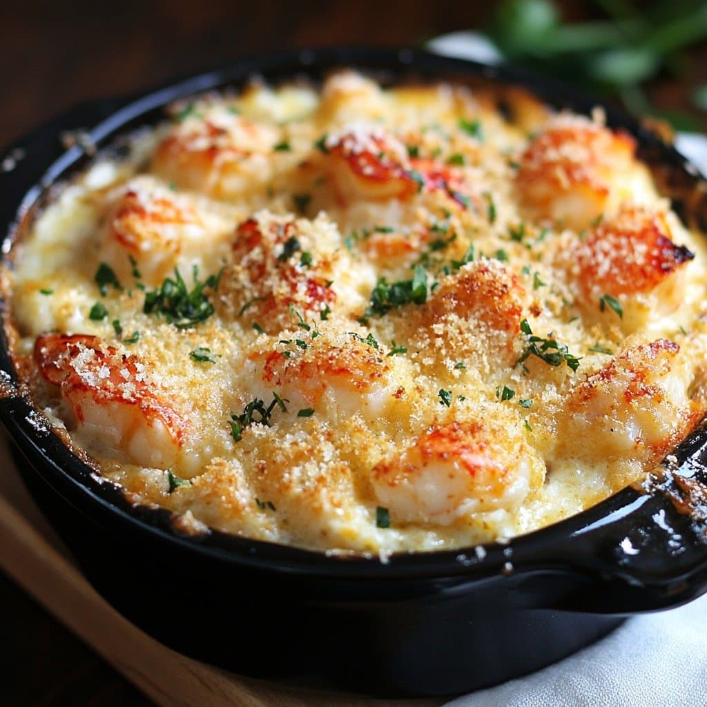 Gratin de Homard à la Béchamel Crémeuse