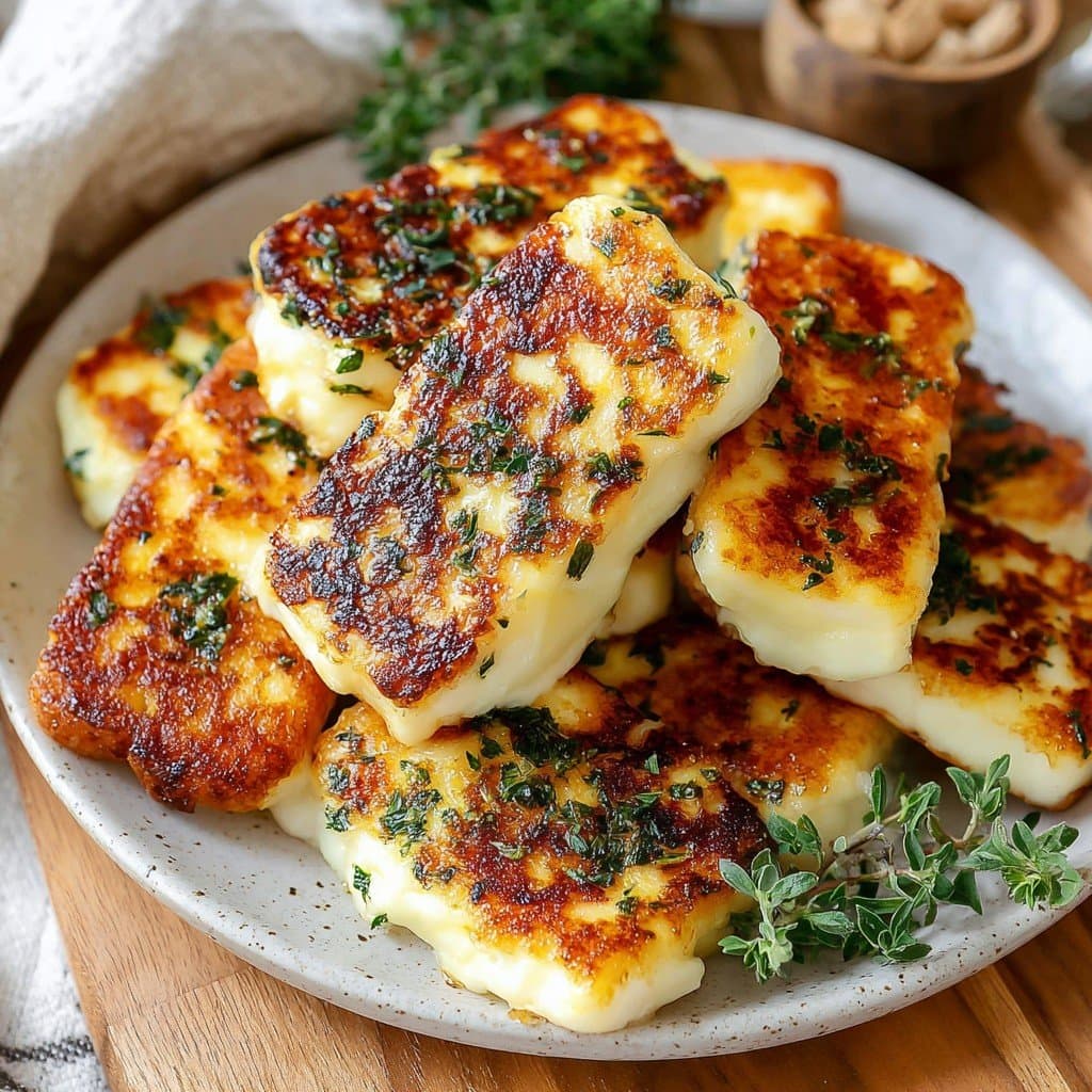 Halloumi Dorado con Hierbas Frescas