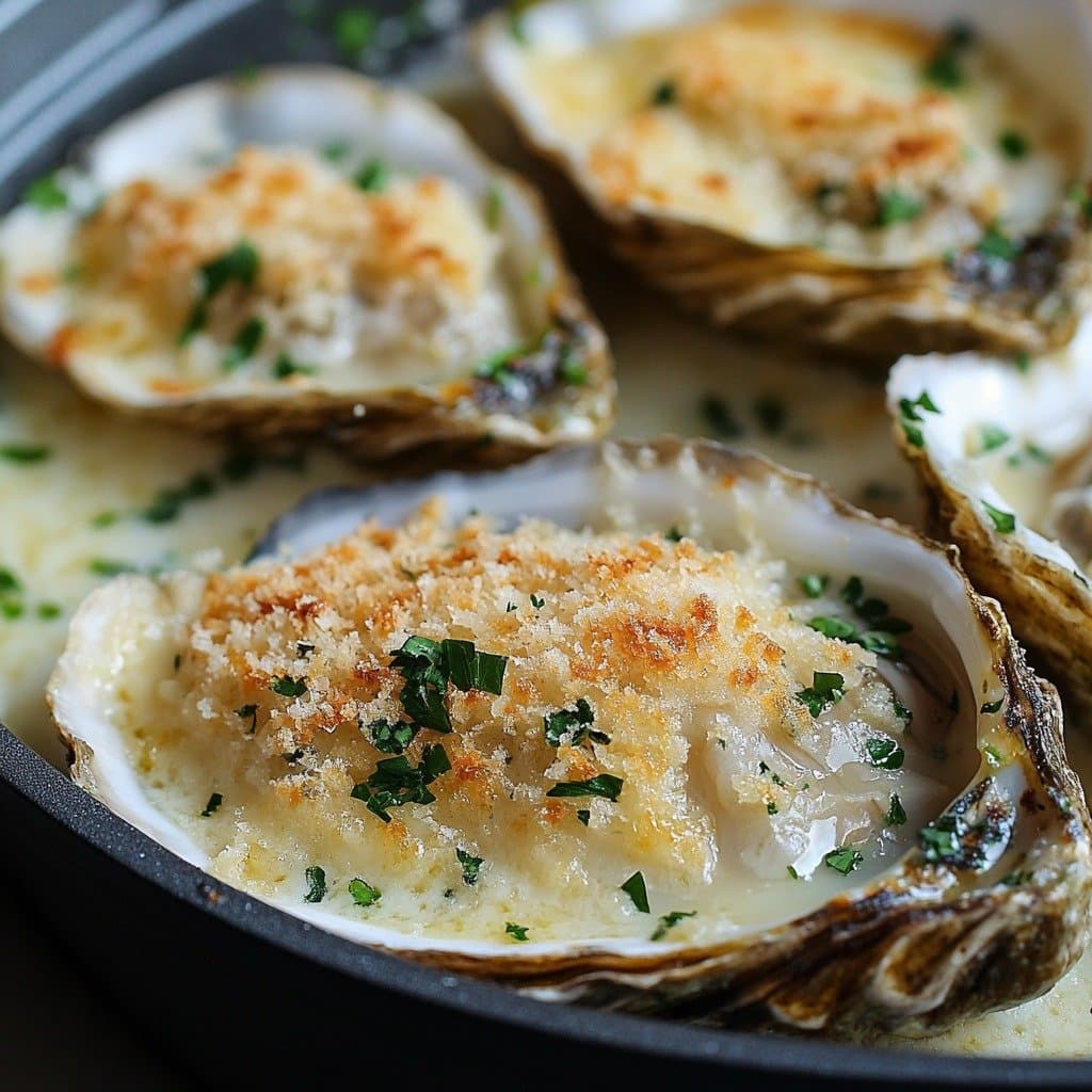 Huîtres Gratinées au Parmesan