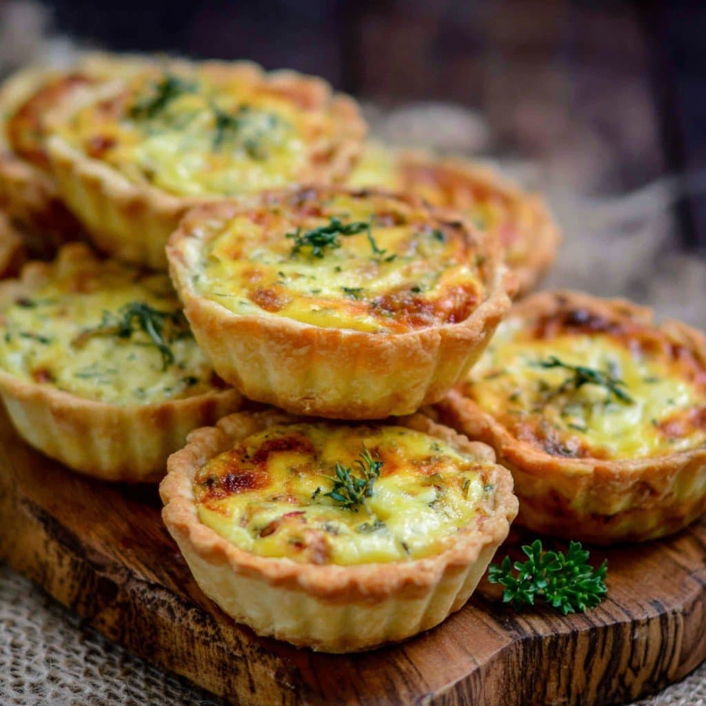 Mini Cheese and Herb Quiches
