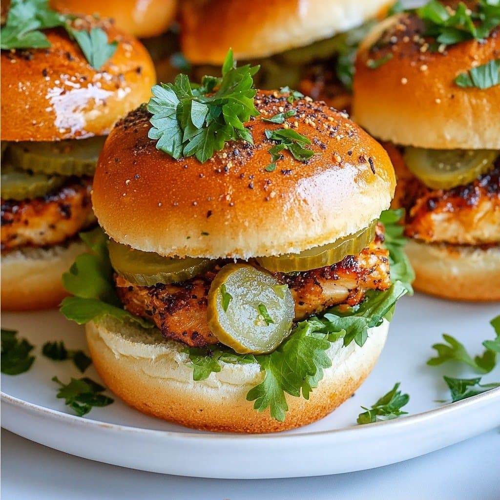 Mini Sandwiches Briochés au Poulet Rôti Doré & Moutarde au Miel