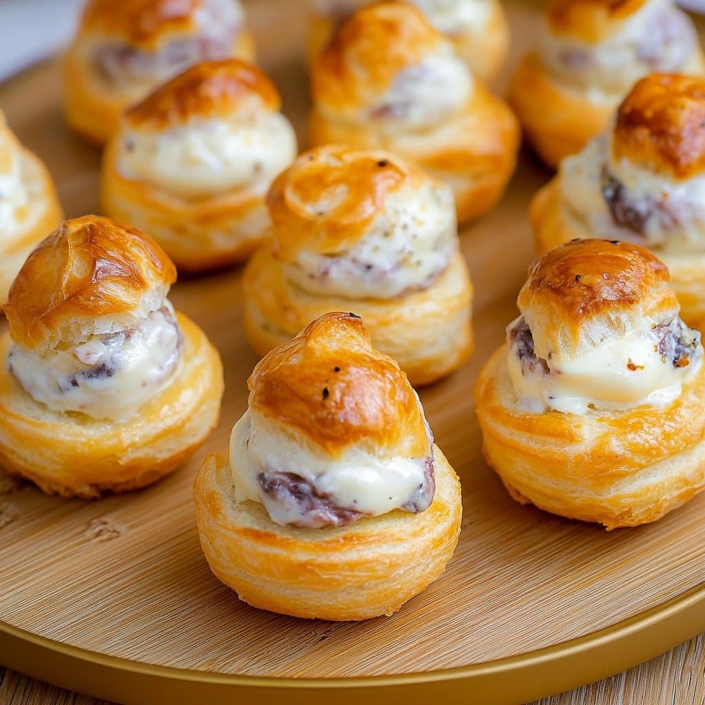 Mini Bouchées Feuilletées Fromage & Lardons