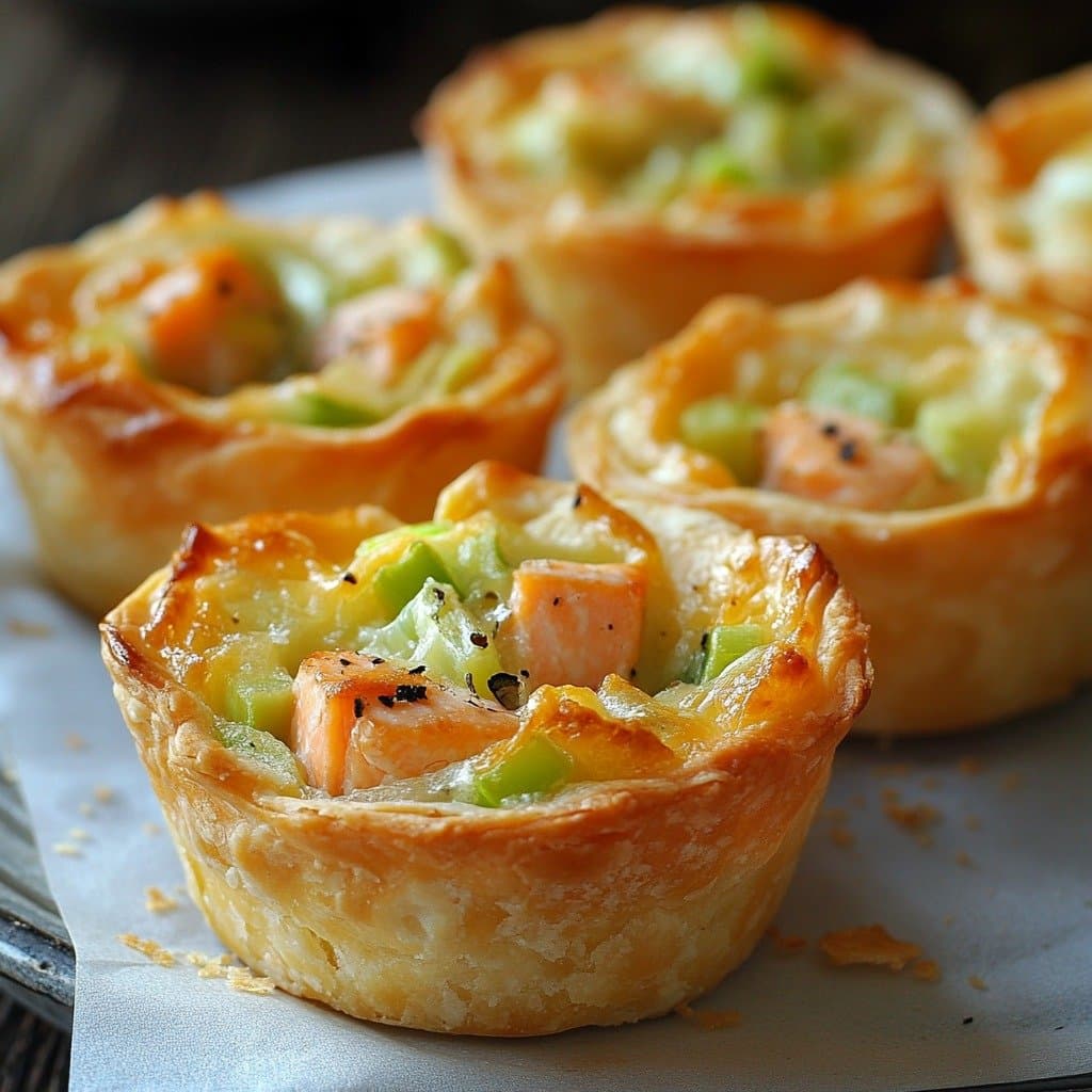 Mini Leek and Salmon Tartlets Revisited