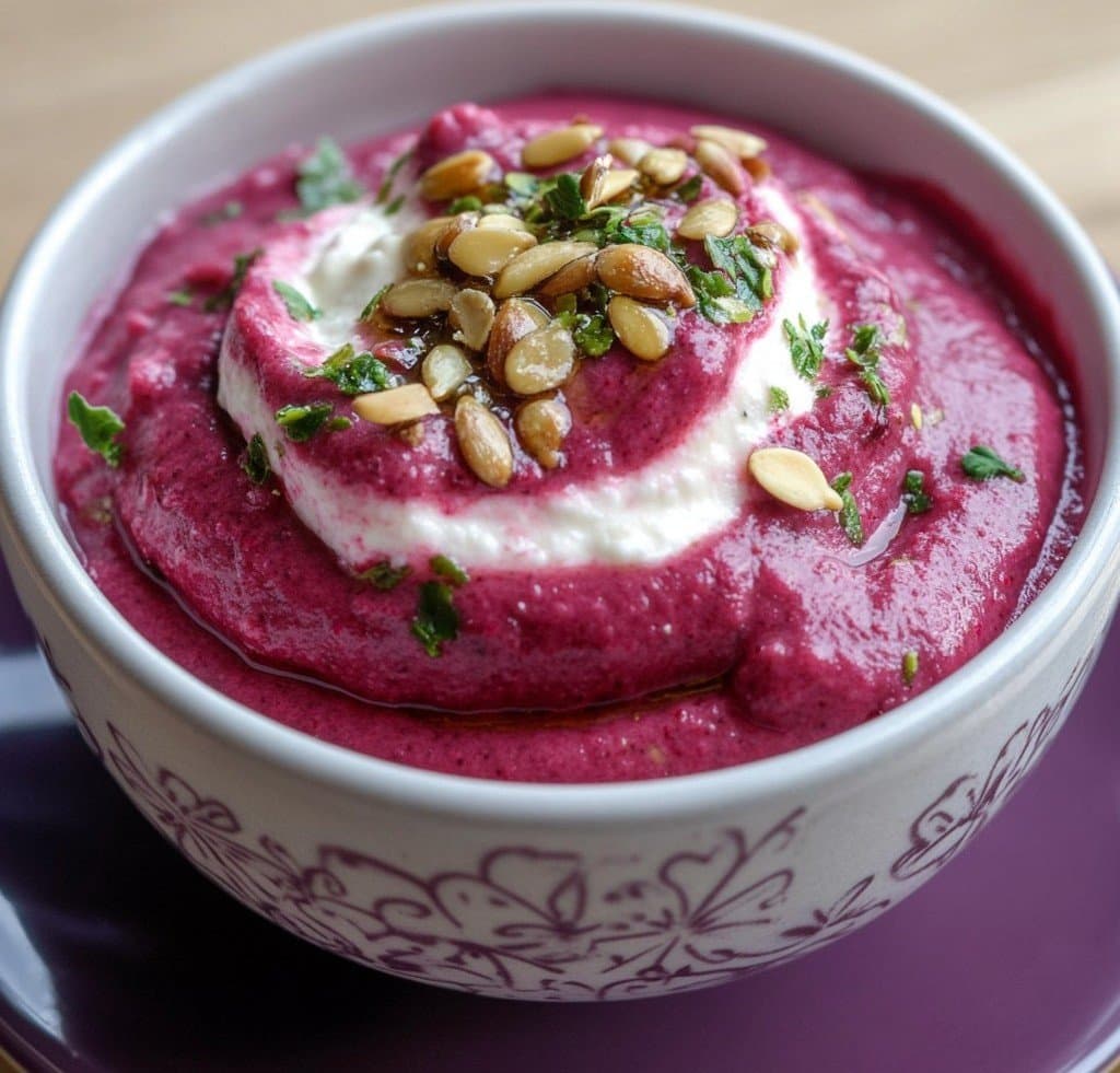 Recette de Mousse salada de remolacha y queso fresco