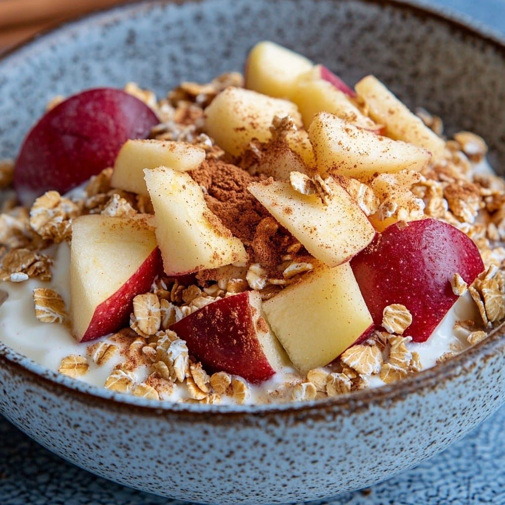 Crunchy Muesli, Plain Yogurt & Grated Apple