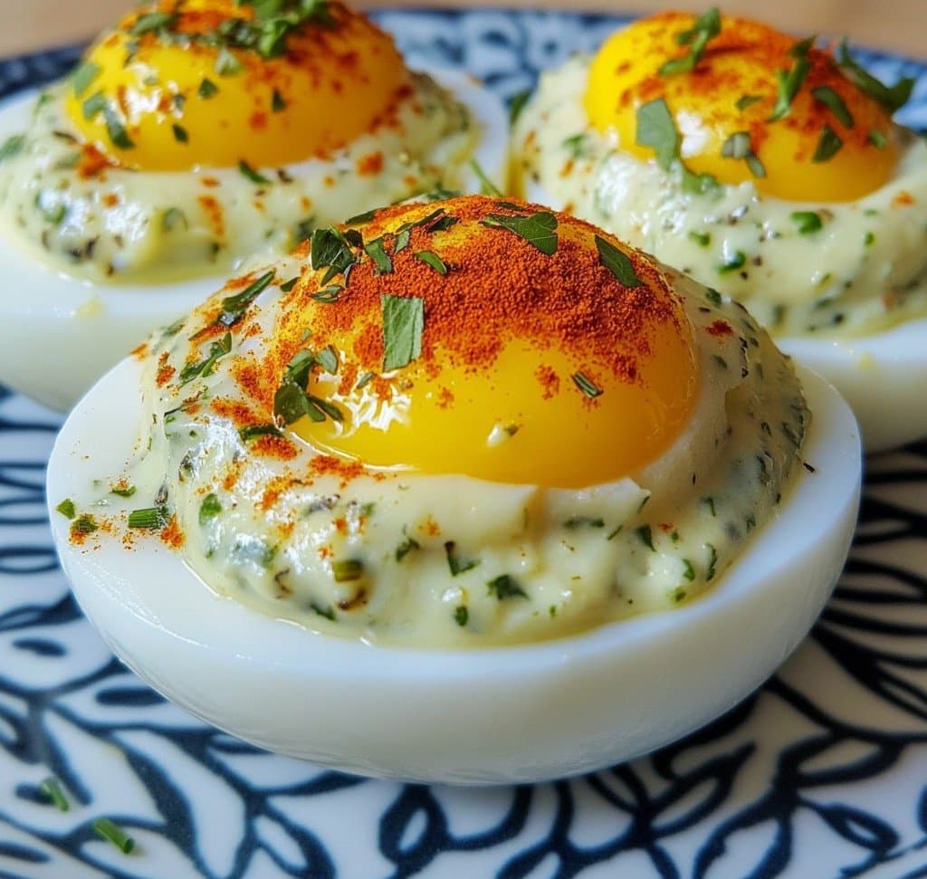 Œufs Farcis Crémeux aux Herbes & Paprika