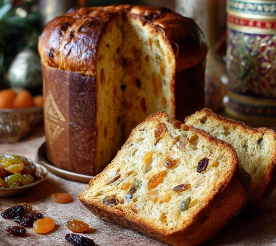 Panettone Maison – Brioche Italienne aux Fruits Confits & Raisins