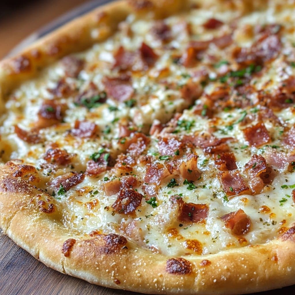 Easy Carbonara Pizza