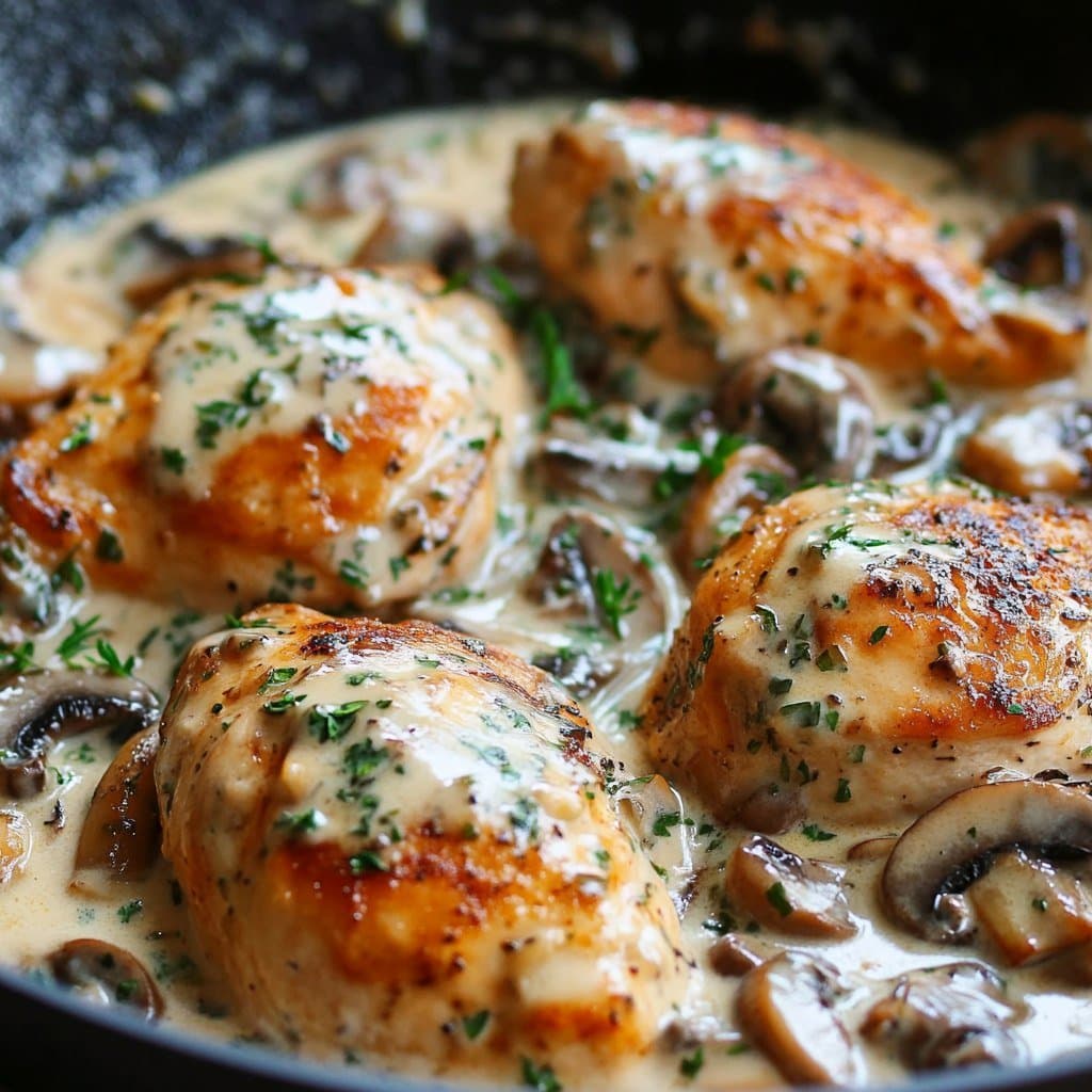 Recette de Creamy Mushroom Chicken