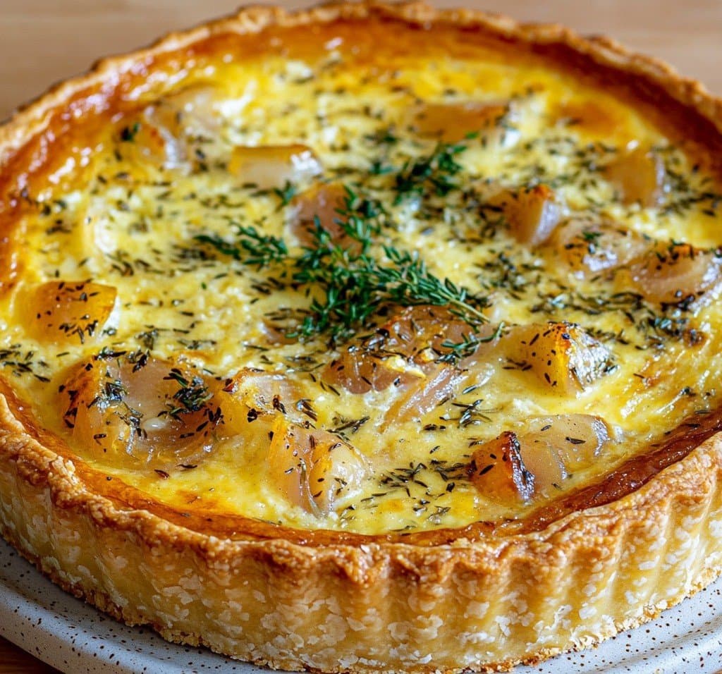 Tuna, Caramelized Onions & Thyme Quiche