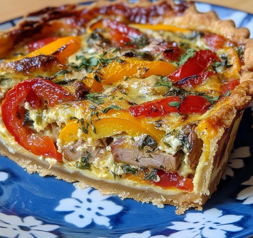 Recette de Quiche de Atún, Pimientos y Pimentón Ahumado