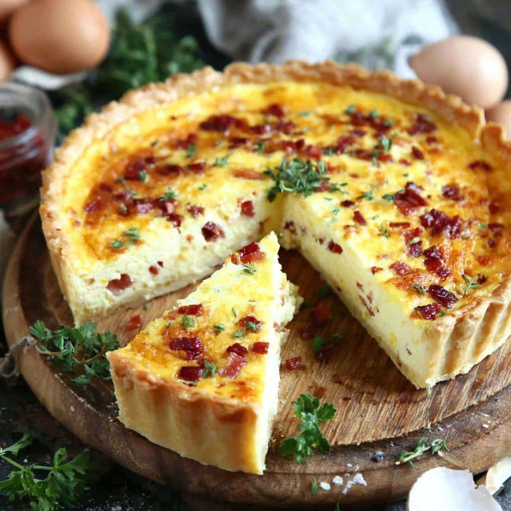Recette de Quiche aux Lardons & Fromage Ultra Gourmand