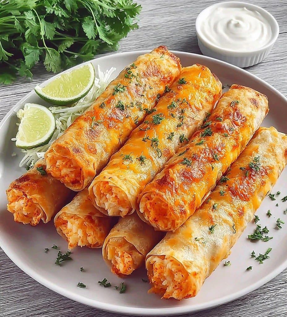 Crispy Chicken & Cheese Rolls