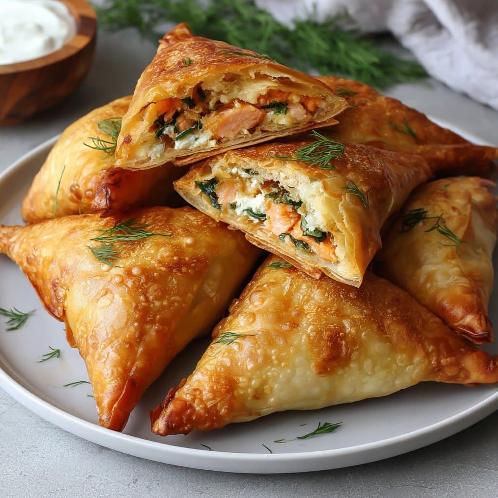 Christmas Vegetarian Samosas with Roasted Hokkaido Pumpkin, Chestnuts & Thym