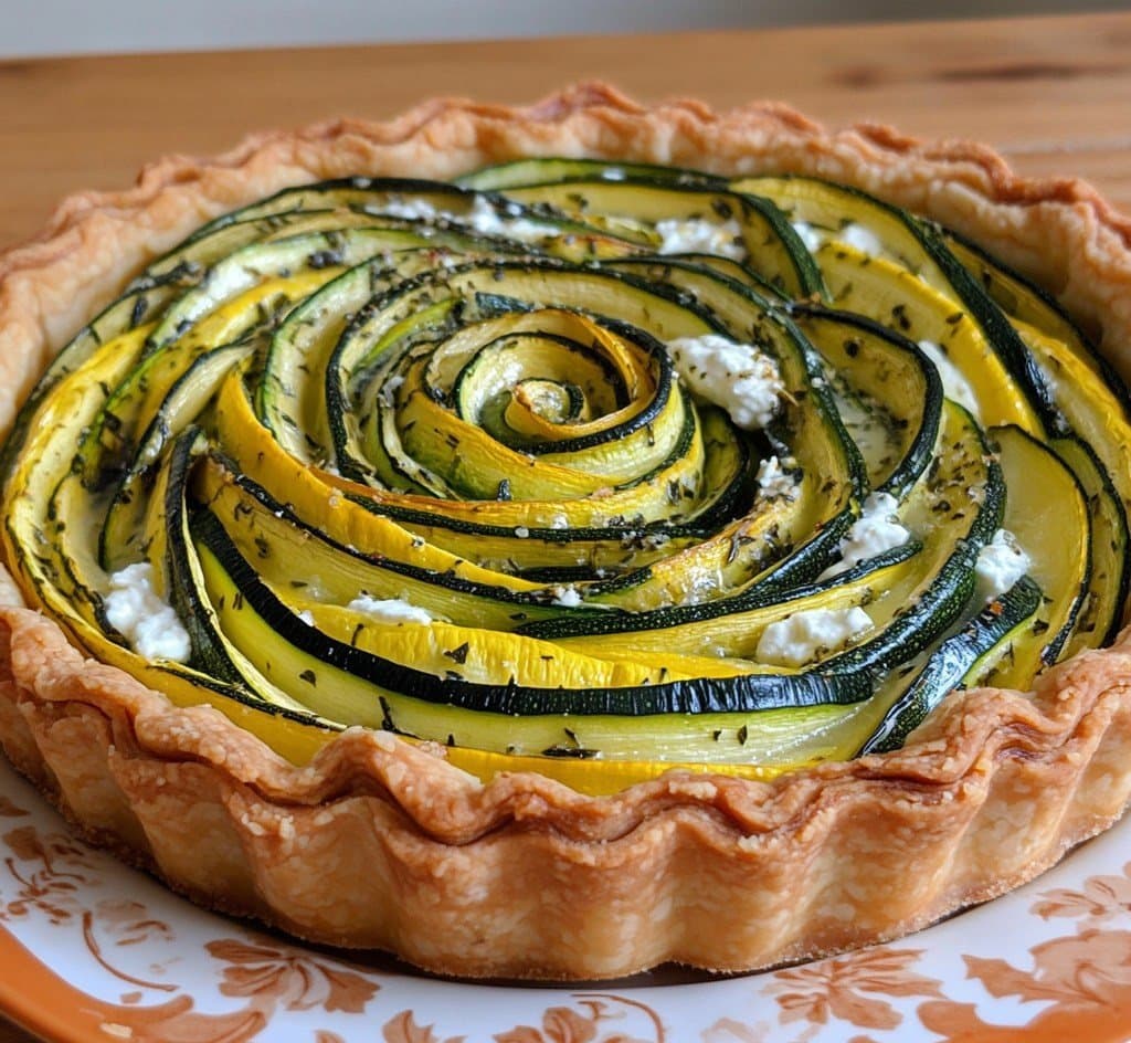 Tarta Espiral de Calabacín y Ricotta