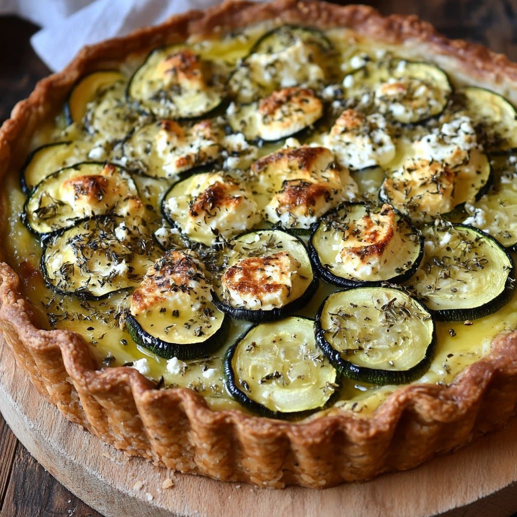Recette de Tarta de Calabacín y Queso Feta