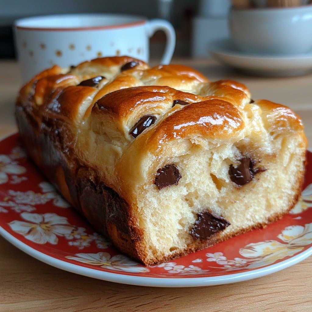 Recette de Brioche Tressée aux Pépites de Chocolat – Moelleuse et Gourmande
