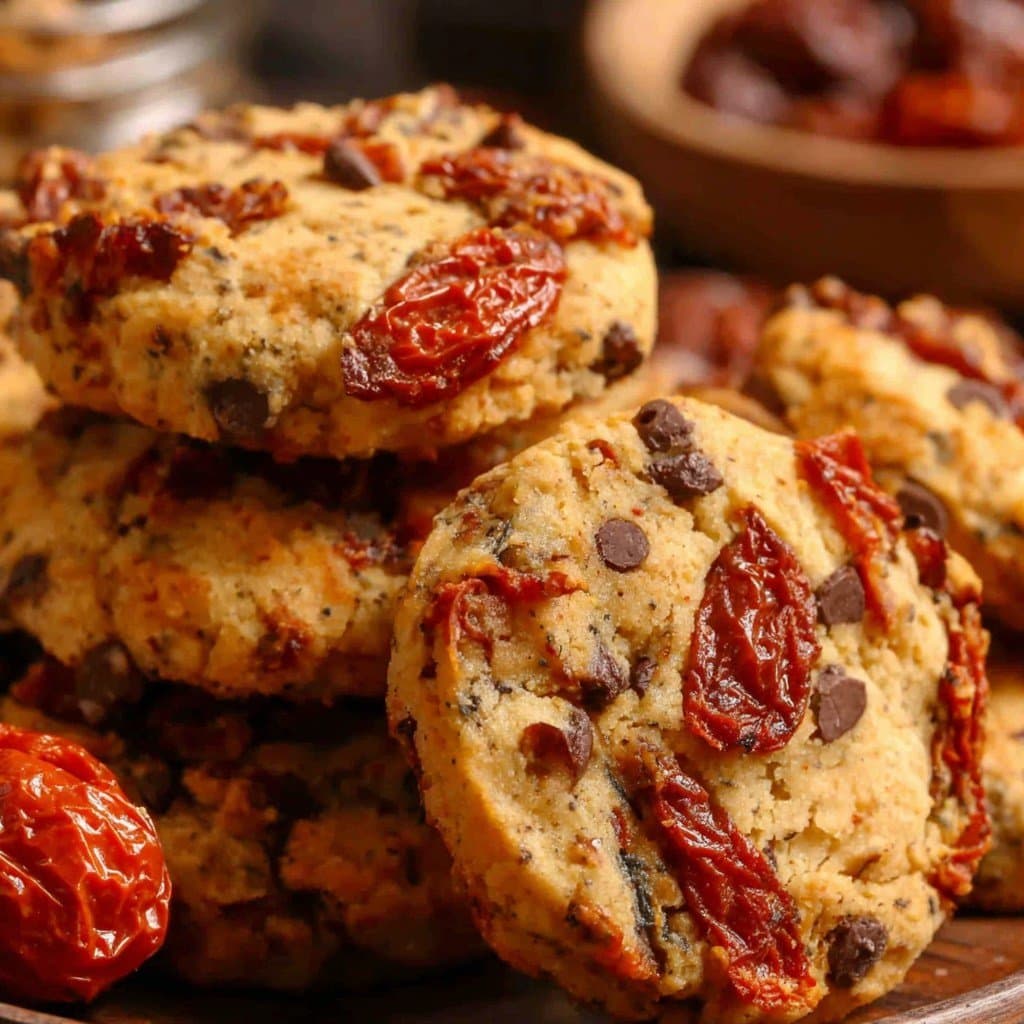 Savory Sun-Dried Tomato & Dark Chocolate Cookies