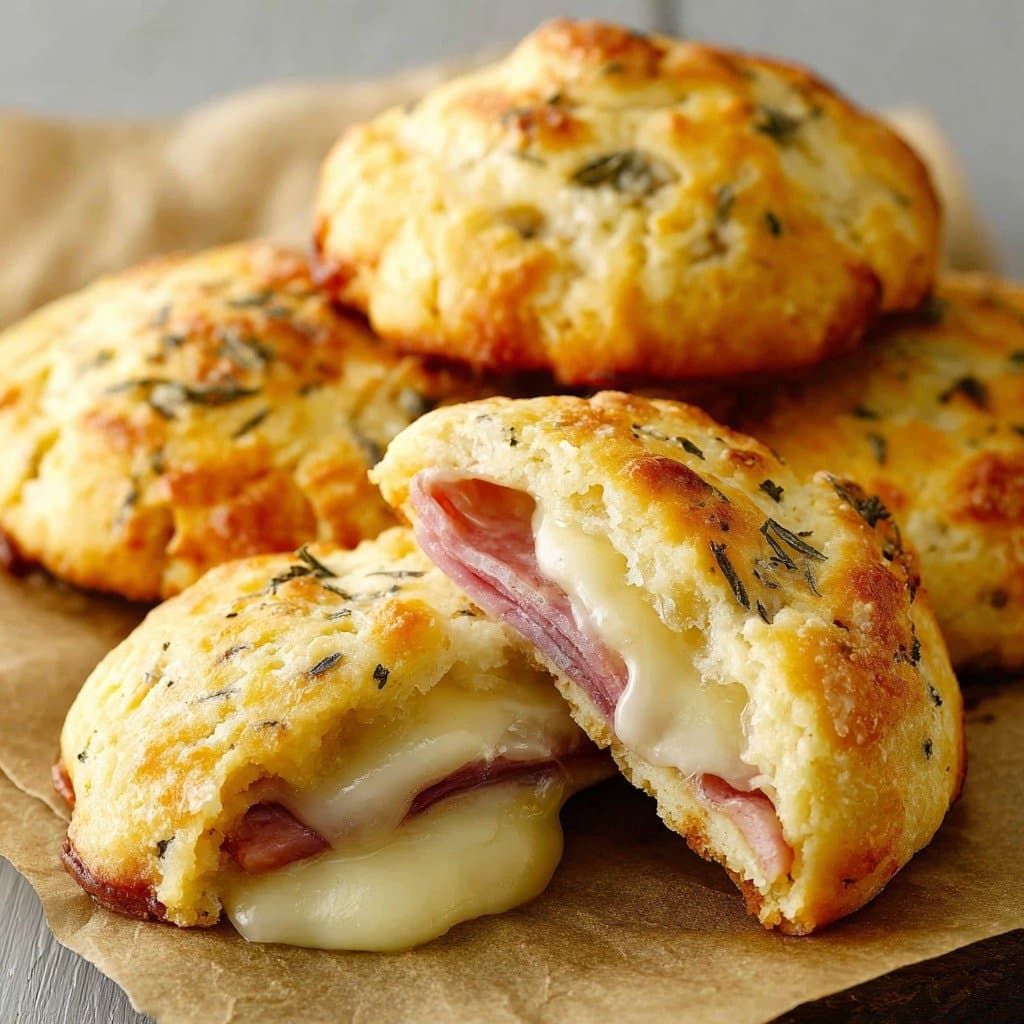 Savory Ham and Cheese Cookies