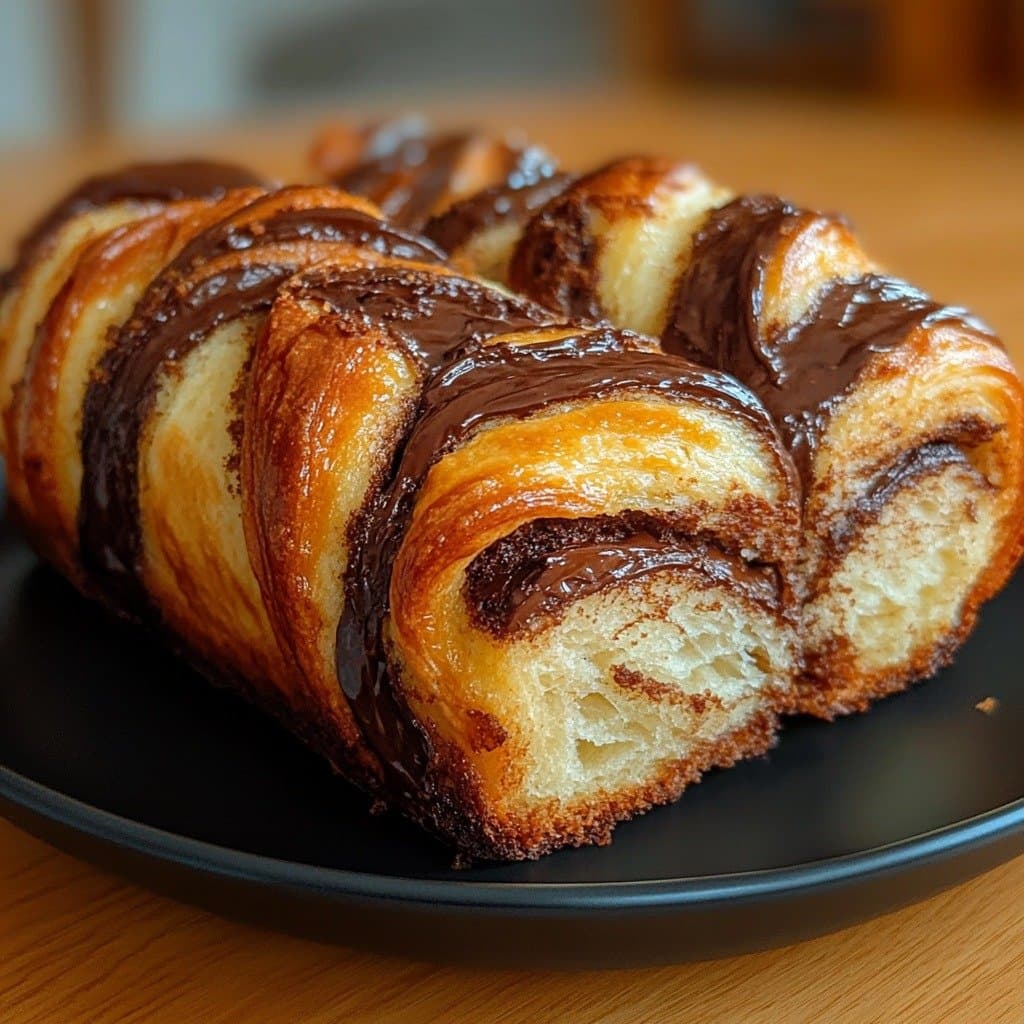 Recette de Croissants Briochés Roulés au Chocolat – Moelleux et Gourmands