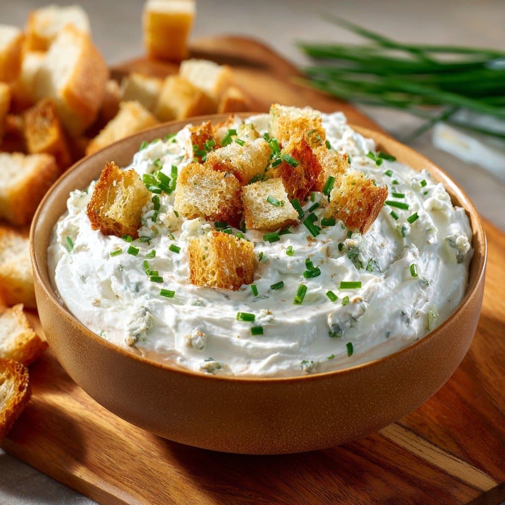 Dip Cremoso de Queso Fresco y Cebollino