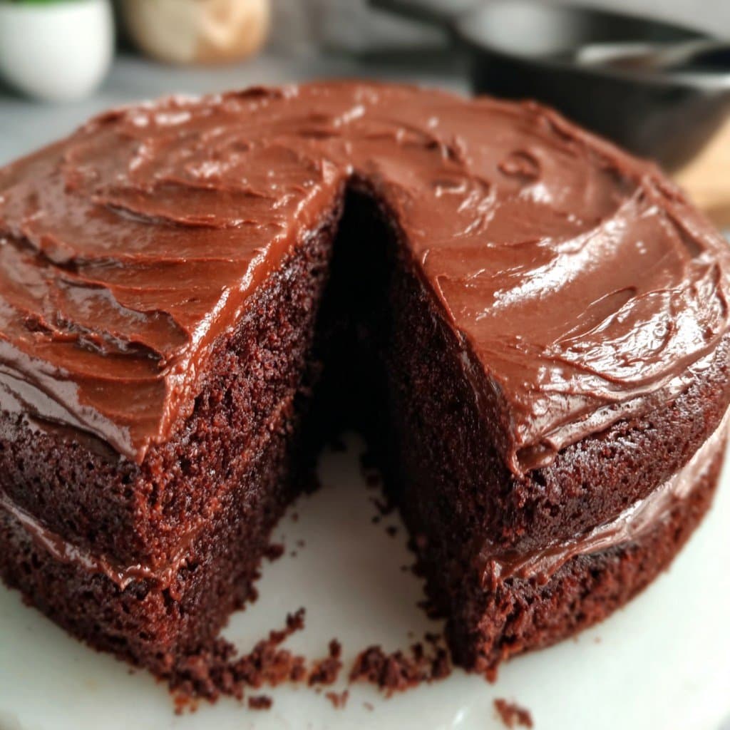 Recette de Gâteau Fondant au Chocolat avec Nappage Crémeux – Cuit à l’Airfryer