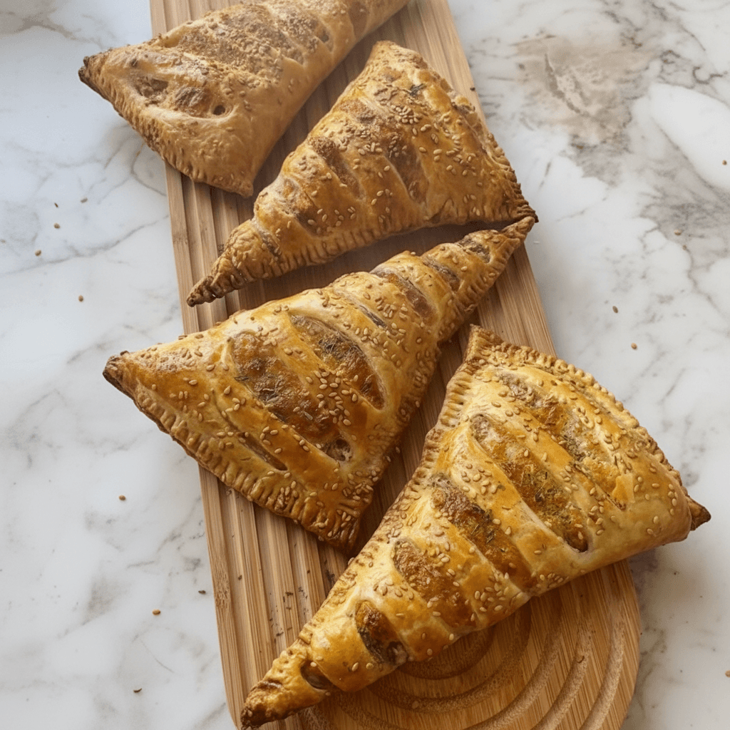 Recette de Pochettes Feuilletées au Thon, Fromage Frais & Olives