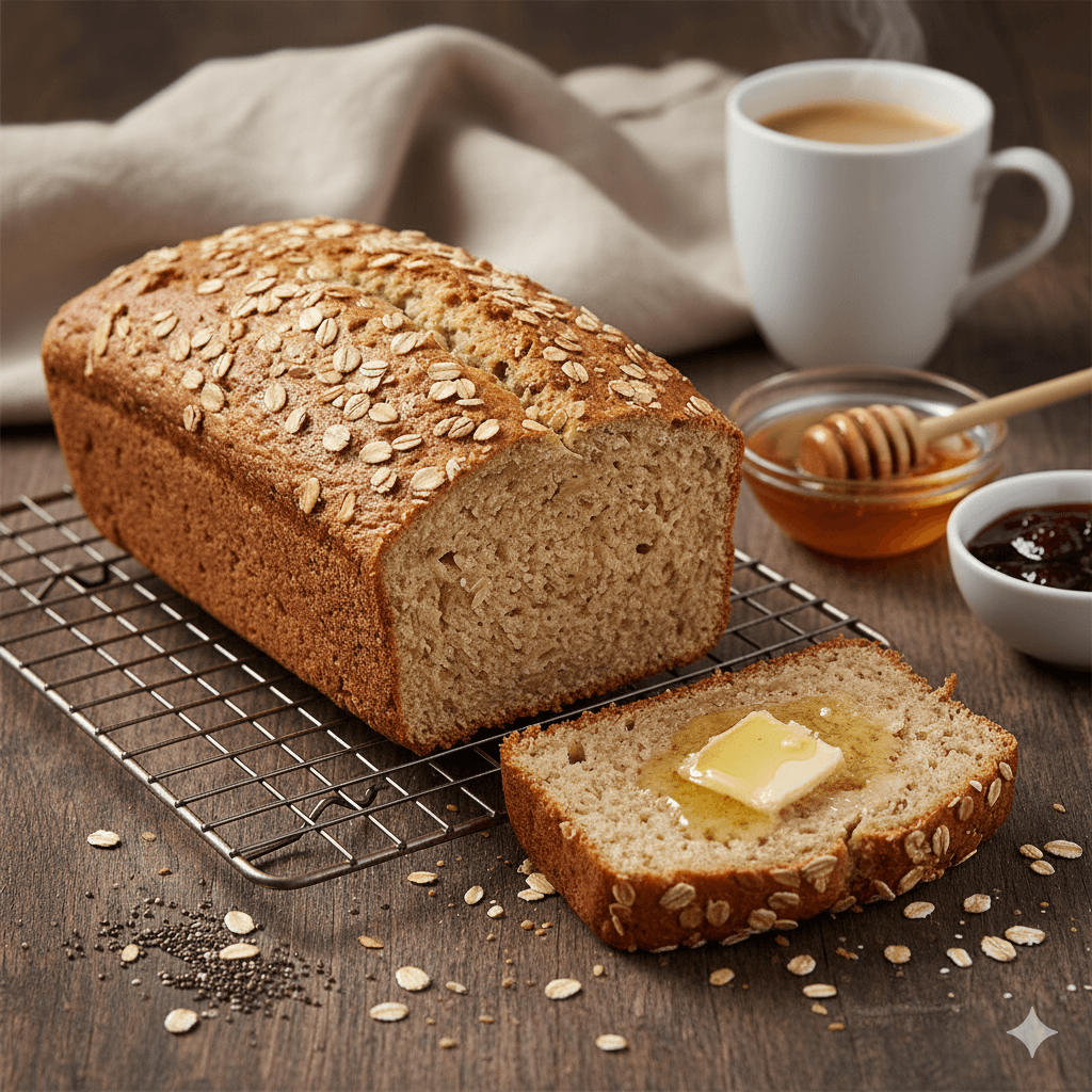 Recette de Pain aux Flocons d'Avoine et Yaourt