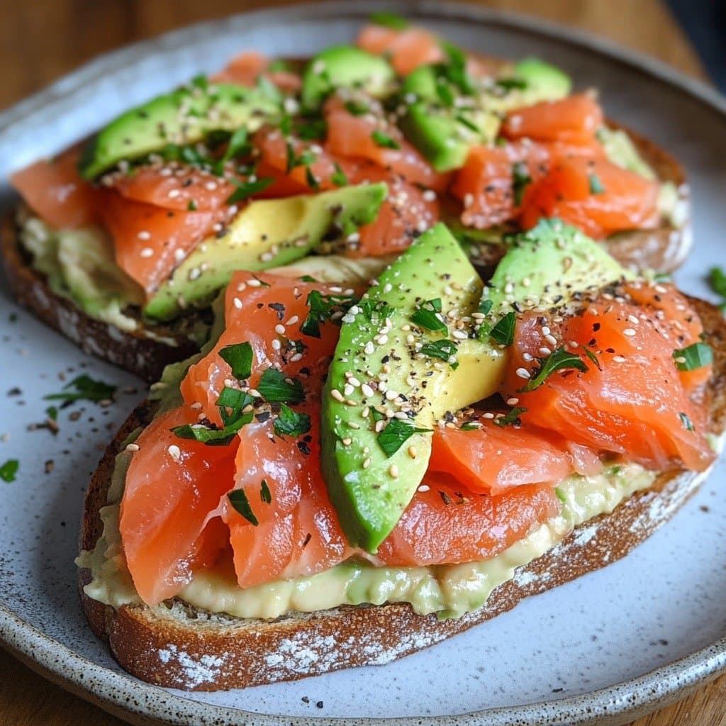 Toast au Saumon et à l’Avocat