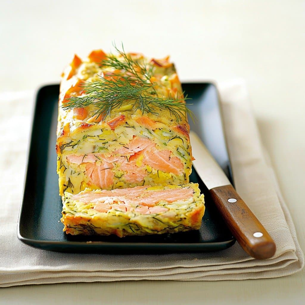 Recette de Cake Salé Saumon, Courgettes & Aneth Frais