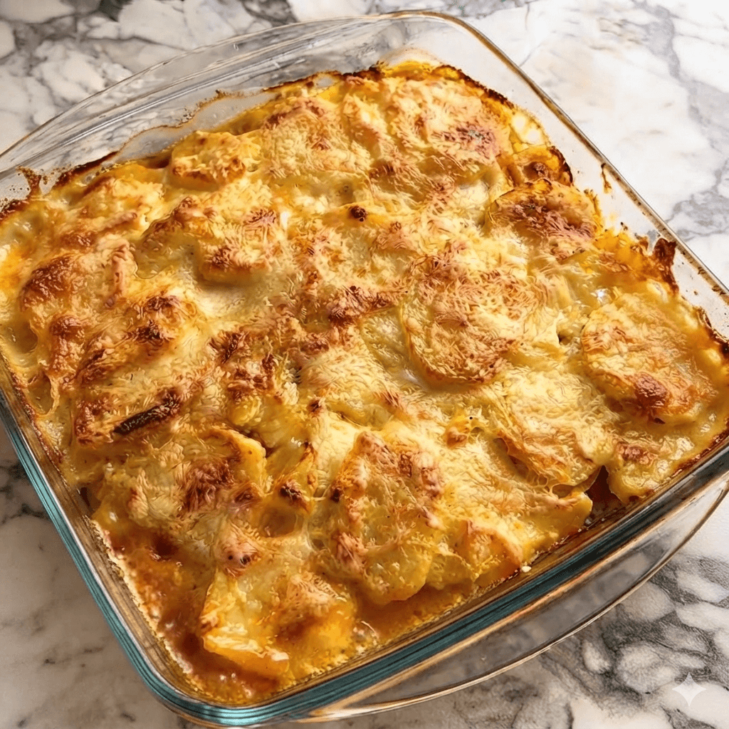 Recette Gratin de Pommes de Terre, Courgettes et Saumon Fumé