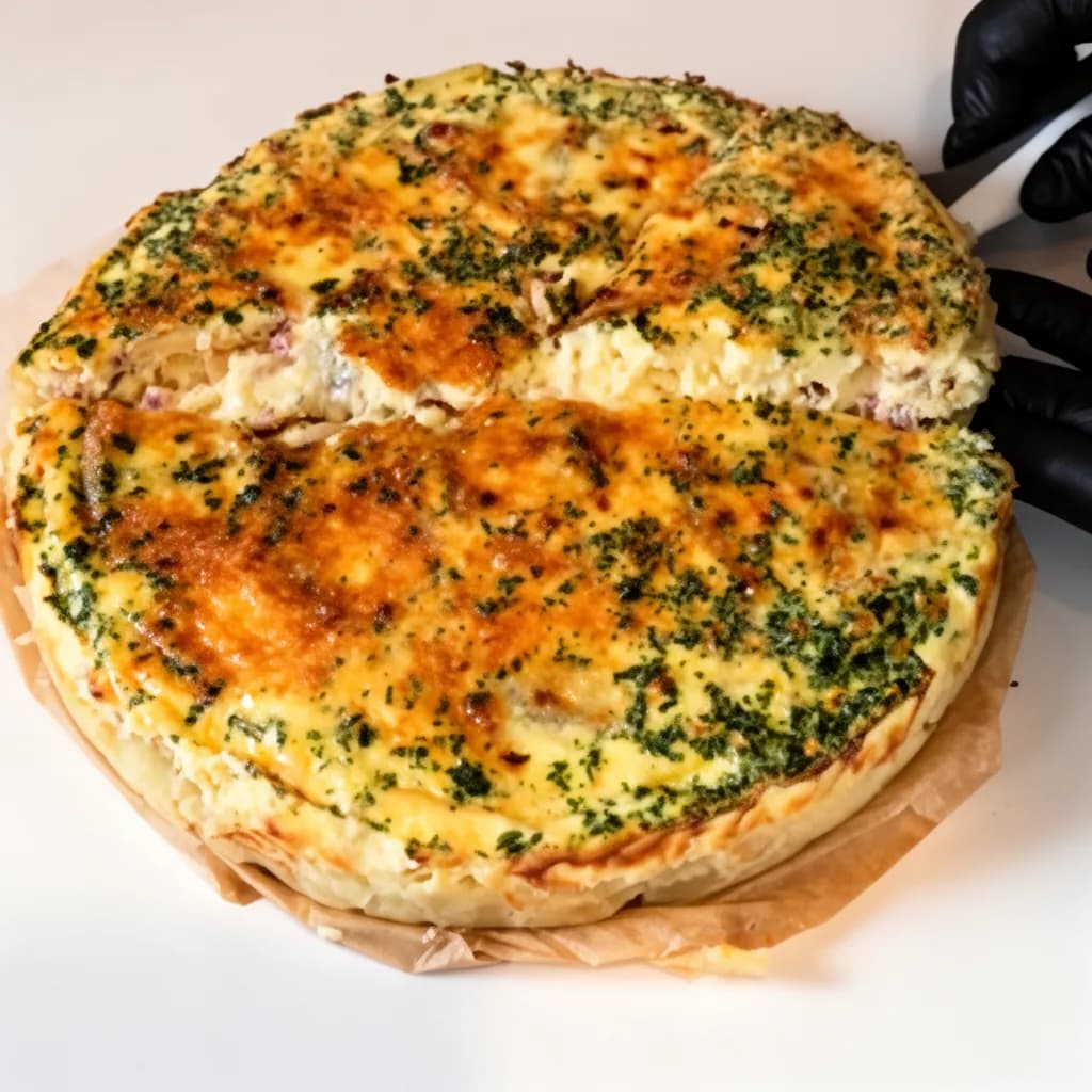 Recette Quiche Rustique au Morbier & Lardons