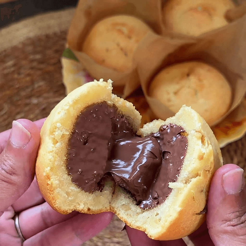 Muffins Cœur Coulant Nutella Ultra Moelleux – Recette Facile