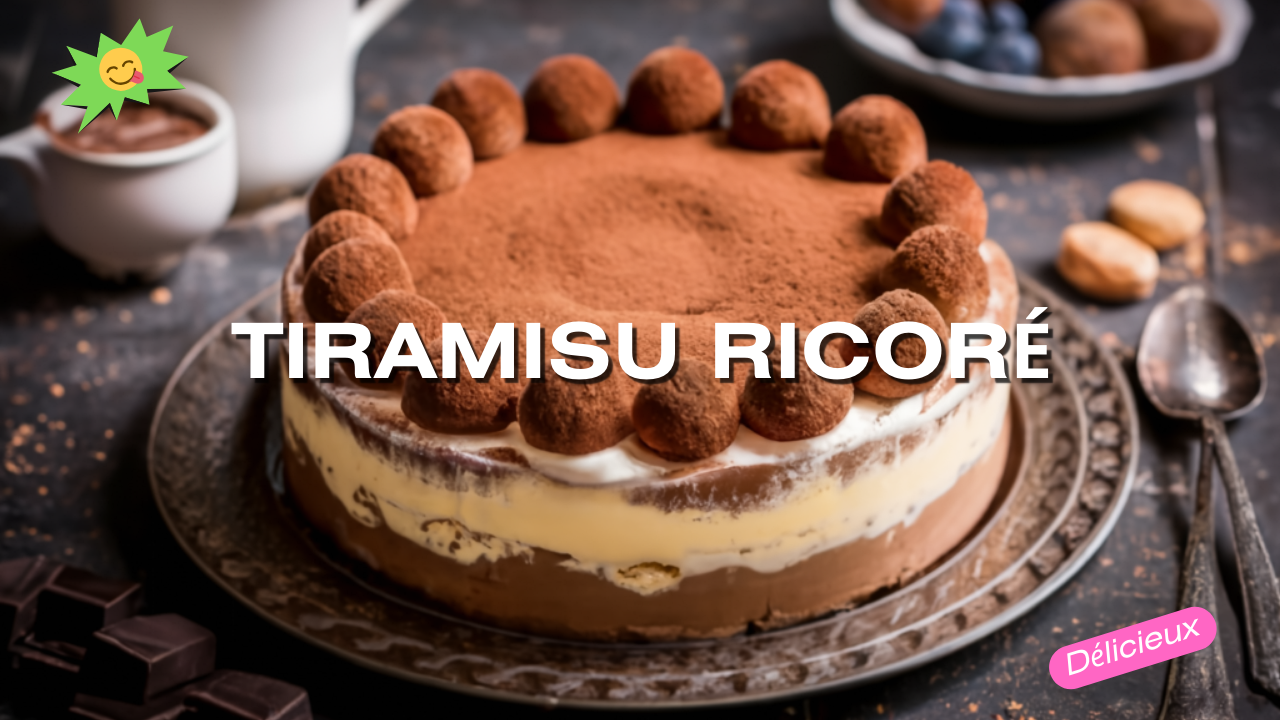 1 Recette de Tiramisu au Café et à la Ricoré 🍰☕️