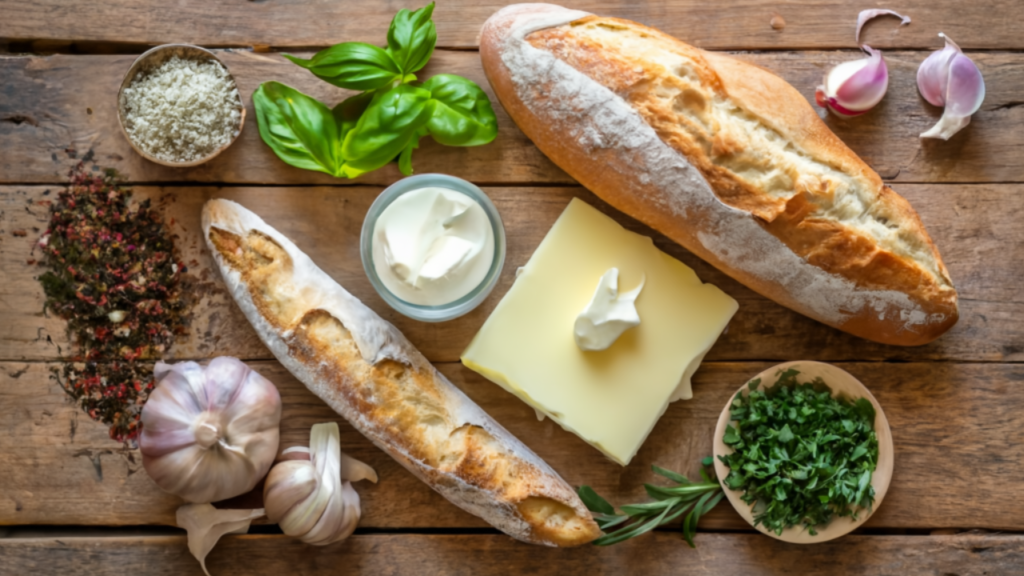 Pain-à-l'Ail-fromage-air-fryer-preparation