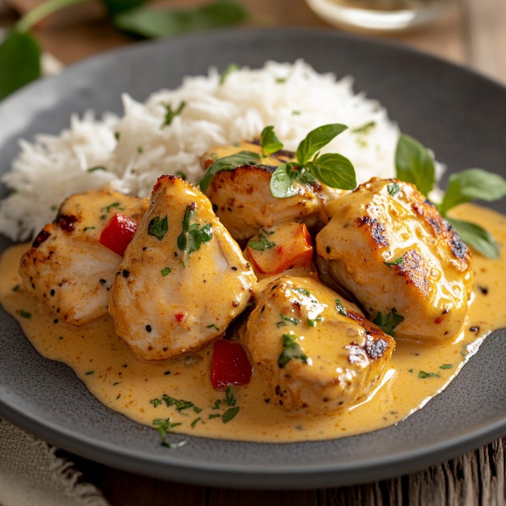 🍗🥜 1 Poulet Sauce Cacahuète : Saveurs Exotiques ! 🌿